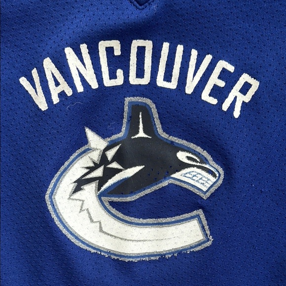 Kids size 2-4 Reebok Official Vancouver Canucks Blue Green Jersey - Picture 4 of 7
